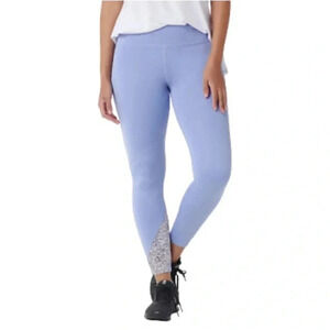 Soulgani Size XS Active Bali Beach Babe Strong Soul Leggings Periwinkle